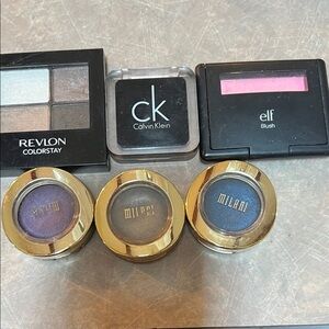 Lot of Revlon, Milani, Elf & Calvin Klein Eyeshadow & blush Collection